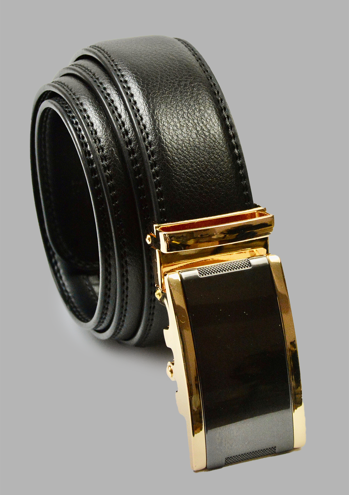 小物 ARGUELONG LETHER BELTBLACKx gold Belts Self Locking – Stavas