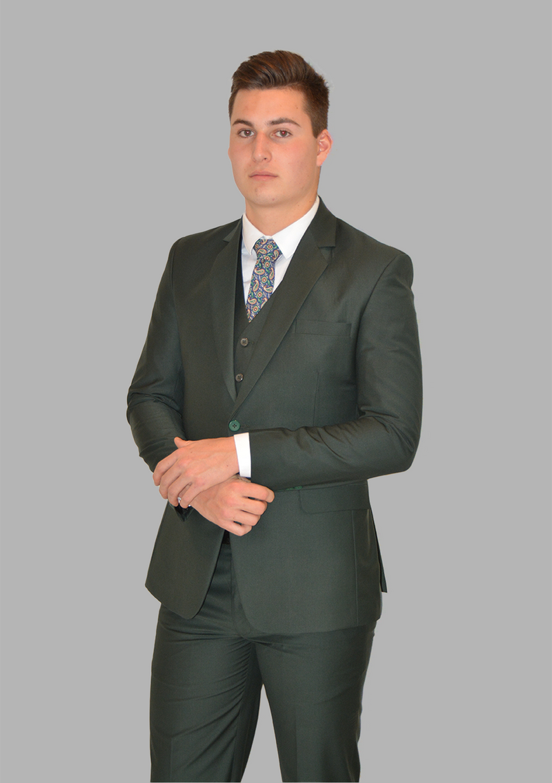 Slim Fit 2-Button Suit, 3 PC. Hand-Made