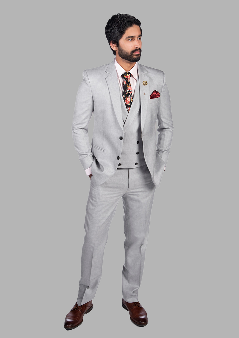 Slim Fit 2-Button Suit, 3 PC. Hand-Made
